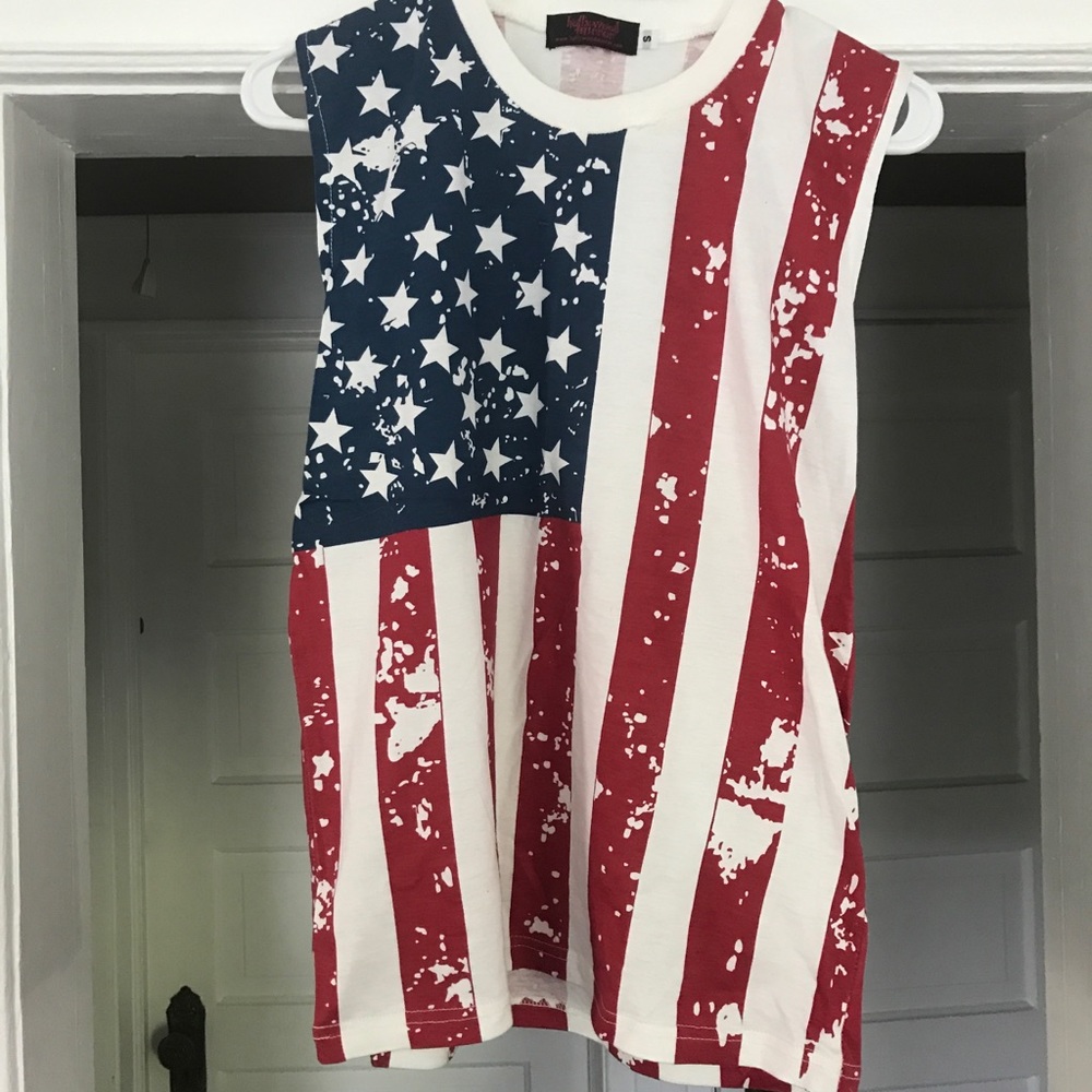 USA flag tank size S